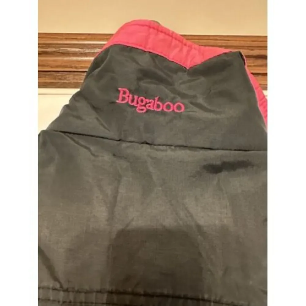 Vintage 80s Columbia Bugaboo Black Neon Windbreaker Jacket Radial Sleeve Mens Sm